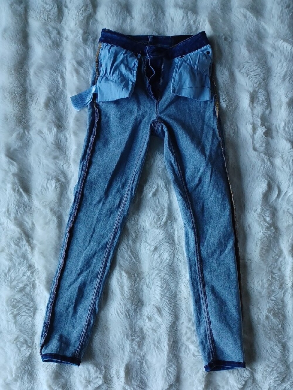 Jack Wills Cropped Super Skinny Dark Blue Skinny Jeans - Picture 9 of 10